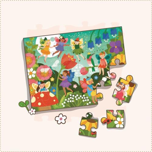 美國Petit Collage - 地板拼圖 - 花園精靈
