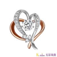 【光彩珠寶】GIA0.3克拉 日本舞動鑽石項鍊 相知相惜