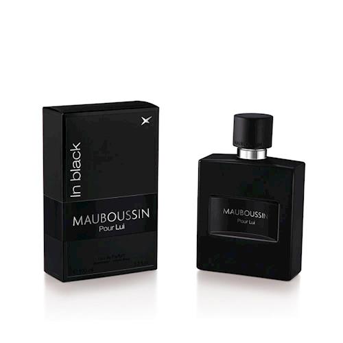 MAUBOUSSIN Pour Lui In Black 夢寶星黑色絕對男性淡香精 50ml+黑色絕對魅力清爽噴霧 150ml