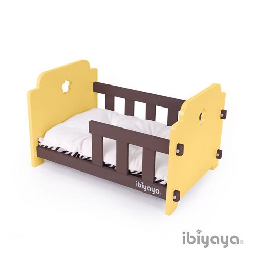IBIYAYA依比呀呀 寵物傢俱系列-寵物欄杆床-黃咖(FF1204)