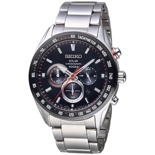 SEIKO Criteria 極速救援太陽能計時腕錶 V175-0EE0D SSC579P1