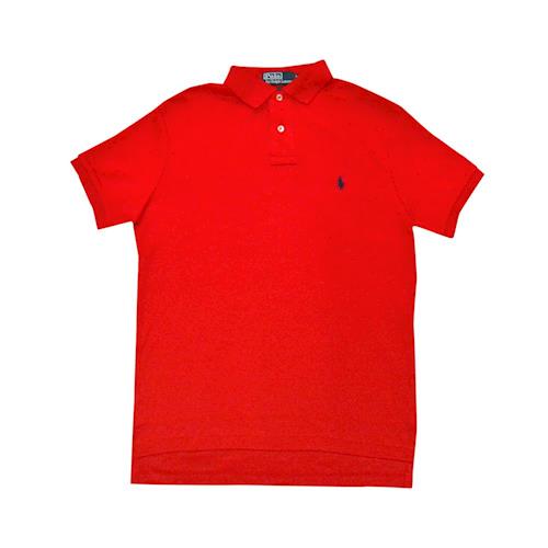 Ralph Lauren 小馬球經典戰馬短袖POLO衫-紅