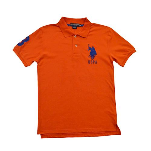 Ralph Lauren 經典戰馬短袖POLO衫-橘