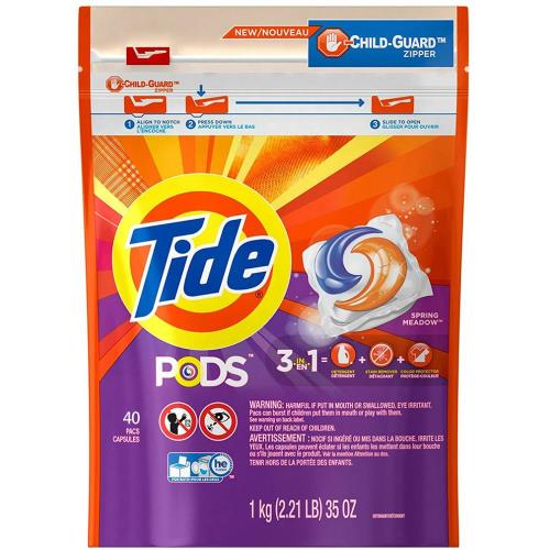 Tide汰漬 美國新一代洗衣凝膠球1000g(40顆x3)