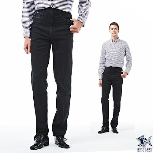 【NST Jeans】Italian義式原色 白網點黑色單寧長褲(中腰) 395(66480)