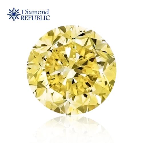 【鑽石共和國】GIA 圓型祼鑽0.42克拉 Q-R / SI1(近黃彩鑽)