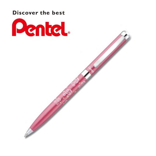 日本 PENTEL 飛龍 Sterling玫瑰系列原子筆(紅桿/B820/2入組)