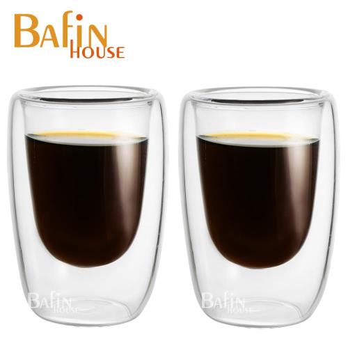 Bafin House 雙層耐熱玻璃咖啡杯2入組