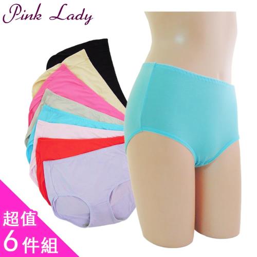 【PINK LADY】簡單樸素風棉柔親膚內褲13313(6件組)