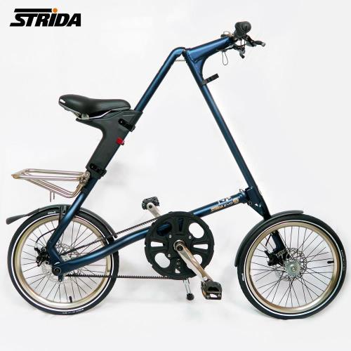 英國STRiDA速立達 18吋內變3速EVO版碟剎折疊單車/三角形單車-霧藍色