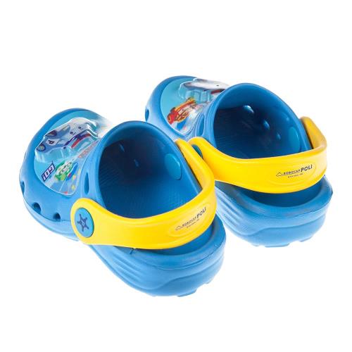 《布布童鞋》POLI救援小英雄波力藍色兒童發光電燈布希鞋(15~20公分) [ B7T056B ] 藍色款
