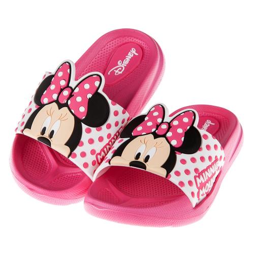 《布布童鞋》Disney迪士尼米妮桃紅兒童超輕量拖鞋(15~21公分) [ D7Q003H ] 桃紅色款