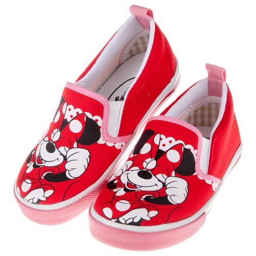 《布布童鞋》Disney迪士尼米妮俏皮紅色兒童帆布休閒鞋(16~19公分) [ M7W605A ]  紅色款