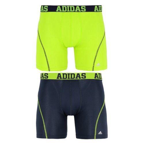 Adidas 男時尚Climacool寶藍綠色四角修飾內著混搭2件組(預購)