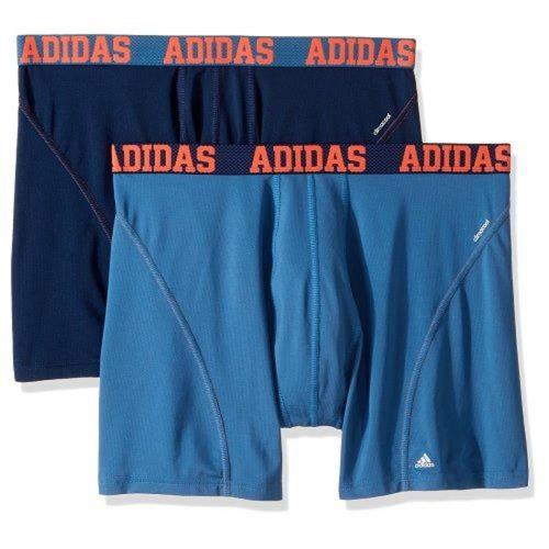 Adidas 男時尚Climacool雙藍色四角修飾內著混搭2件組(預購)