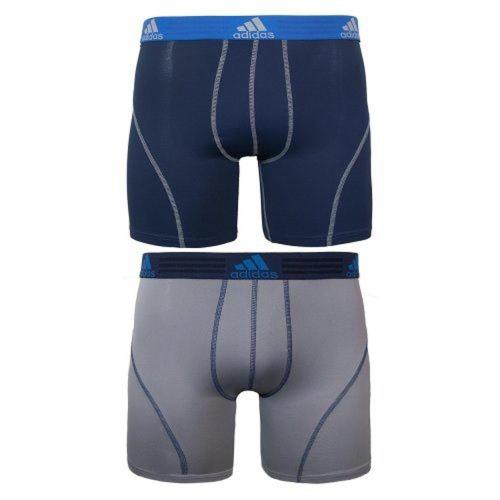 Adidas 男時尚Climacool深藍灰色四角修飾內著混搭2件組(預購)