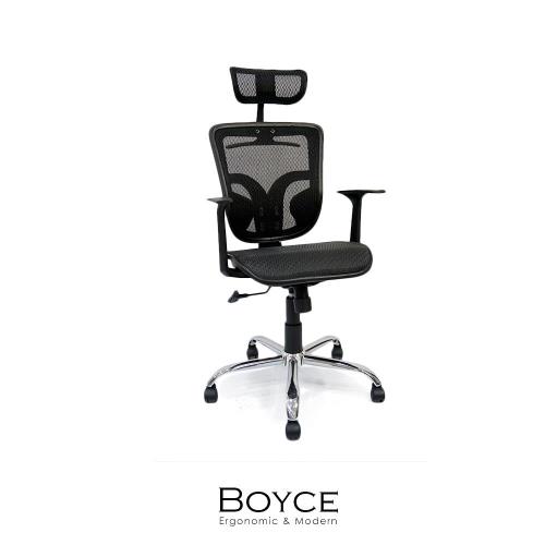 辦公椅/電腦椅【obis】Boyce頭靠透氣網布辦公椅/電腦椅