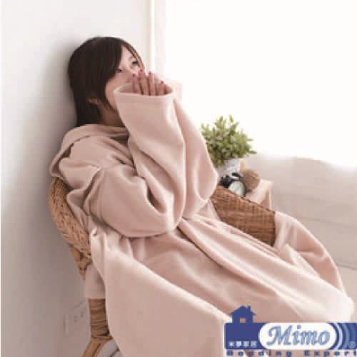 米夢家居~典雅米夢100%台灣製造~輕柔懶人袖毯*5(懶人毯、毛毯高雄現貨)