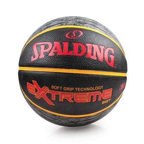 SPALDING SGT-RUBBER 籃球-7號球 NBA 斯伯丁 黑紅黃