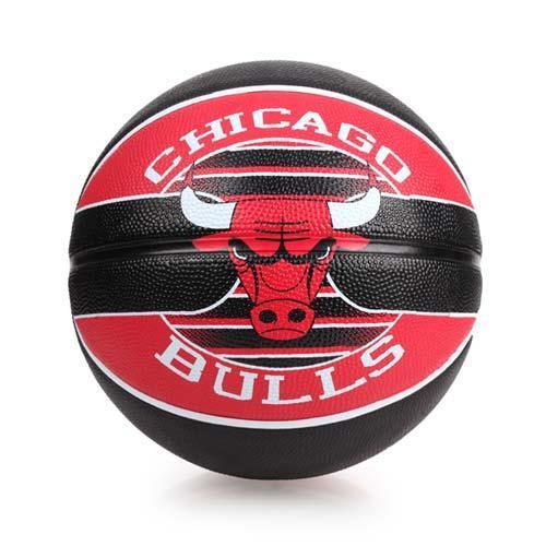 SPALDING 公牛 BULLS 籃球-戶外 NBA 隊徽球 斯伯丁 紅黑白