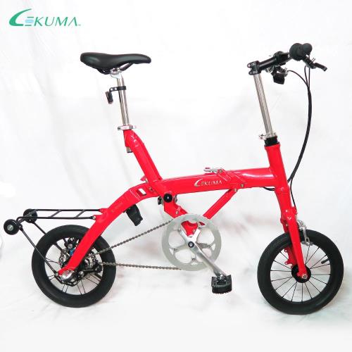 LEKUMA 樂酷馬  PLUS SHIMANO內變3速14吋折疊自行車-紅色