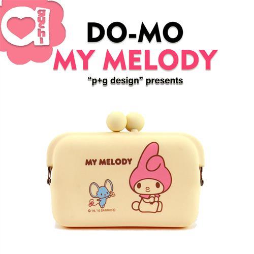 日本進口 p+g design DO-MO X My Melody 繽紛矽膠零錢包/卡片夾/收納包 - 香草