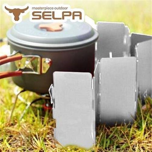 韓國SELPA 九片輕量鋁合金擋風板附收納袋(銀色)