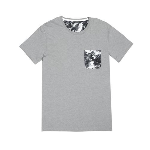 Timberland男女款淡麻灰色Still River Coolmax® 修身版圓領口袋 T 恤A1M19I84