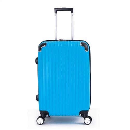 DF travel - 24吋多彩記憶玩色硬殼可加大閃耀鑽石紋行李箱-共8色