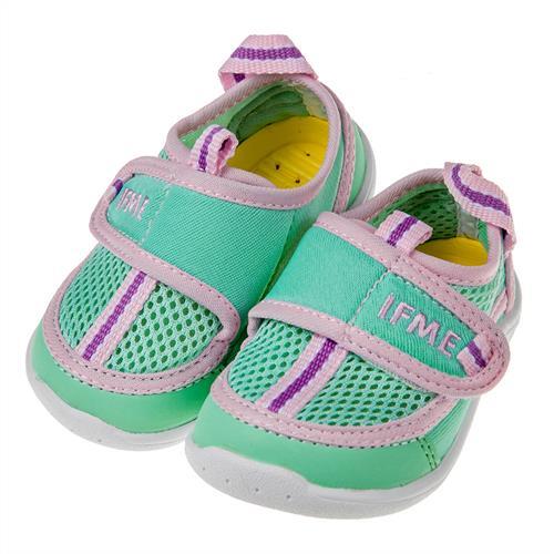 《布布童鞋》日本IFME淺綠色寶寶機能運動水涼鞋(13~14.5公分)P8G355C