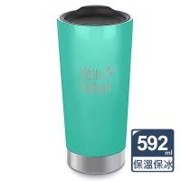 美國Klean Kanteen保溫鋼杯591ml-海波綠(附蓋)