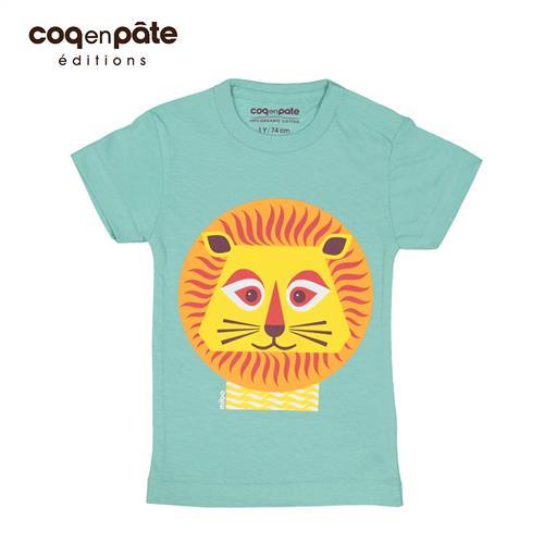 【BabyTiger虎兒寶】COQENPATE 法國有機棉童趣 短袖 T-SHIRT - 獅子