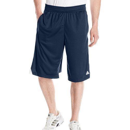Adidas 2018男時尚籃球3G速度2.0深藍色白線短褲(預購)