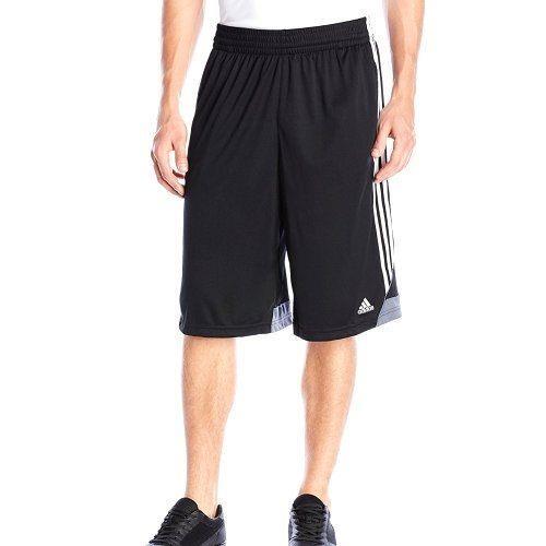 Adidas 2018男時尚籃球3G速度2.0黑色白線短褲(預購)