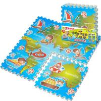 LOG樂格 環保幼兒遊戲巧拼墊 -環遊世界 (60X60cmX厚2cmX4片) 拼接墊/爬行墊