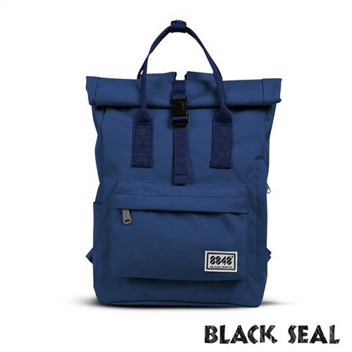 BLACK SEAL 聯名8848系列-捲蓋式多隔層休閒後背包-深藍 BS83041