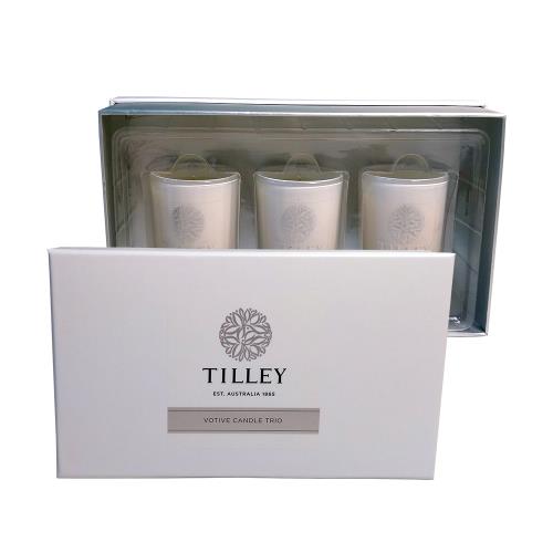 Tilley百年特莉 香氛大豆蠟燭60gx3三入禮盒 - 荔枝,檸檬草,萊姆椰子