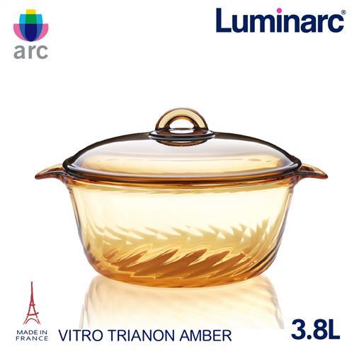 Luminarc法國樂美雅  Trianon 3.8L微晶透明鍋
