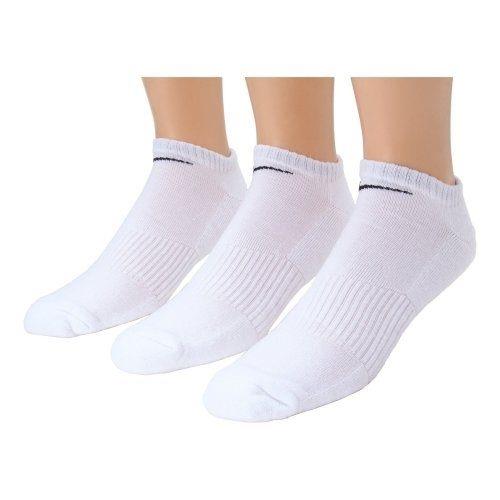 Nike 2018男女舒適1/4高度白色運動短襪3入組 