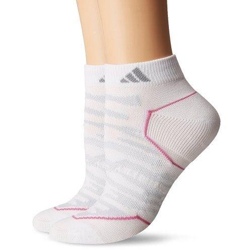 Adidas 2018女時尚Superlite低切白色運動短襪2入組 