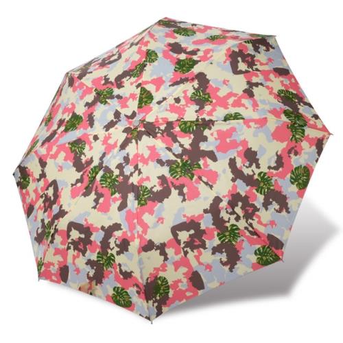 RAINSTORY雨傘-熱帶迷彩(粉)抗UV加大自動傘