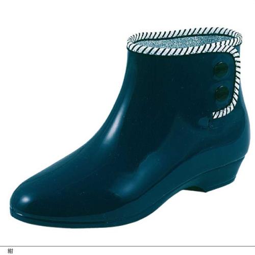 日本 MARURYO 抗菌速乾材質 時尚雨鞋/雨靴 深藍