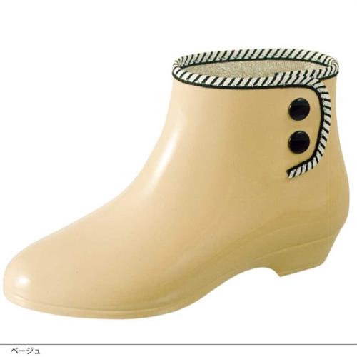 日本 MARURYO 抗菌速乾材質 時尚雨鞋/雨靴 白
