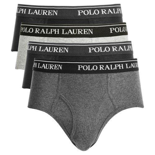 Ralph Lauren 男時尚馬球黑灰色三角內著混搭4件組 