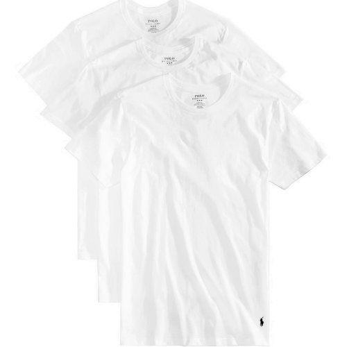 Ralph Lauren 男時尚馬球白色短袖圓領內衣3件組
