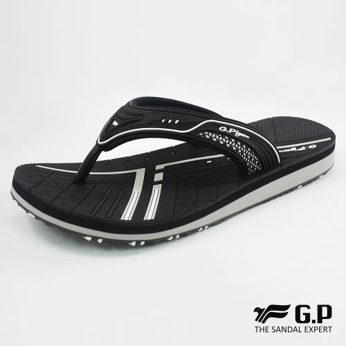 G.P 女款親子系列緩震夾腳拖鞋G8509BW-黑色(SIZE:33-39 共三色)