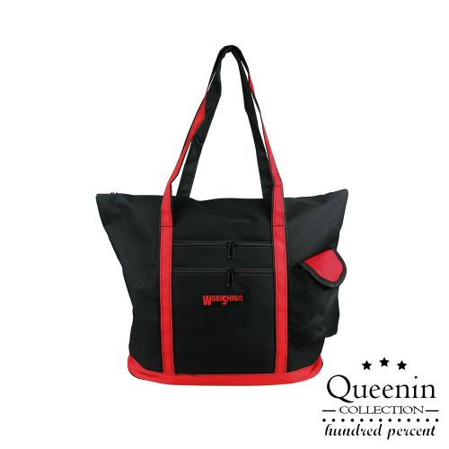 DF Queenin流行 - 外出便攜大容量休閒肩背包旅行袋-共2色
