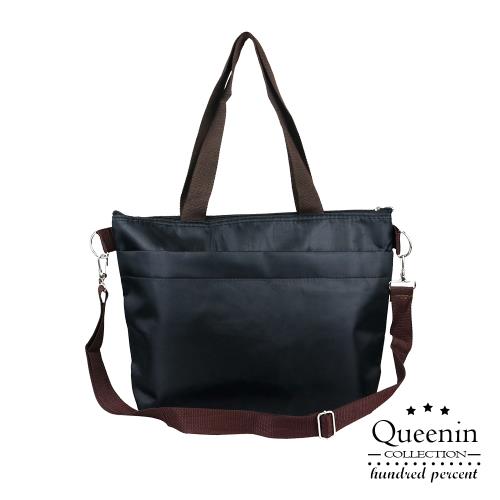 DF Queenin流行 - 野餐必備手提斜背保鮮保冷袋-共2色