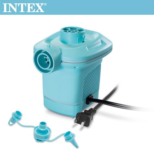 INTEX 110V家用電動充氣幫浦(充洩二用)-水藍色(58639)