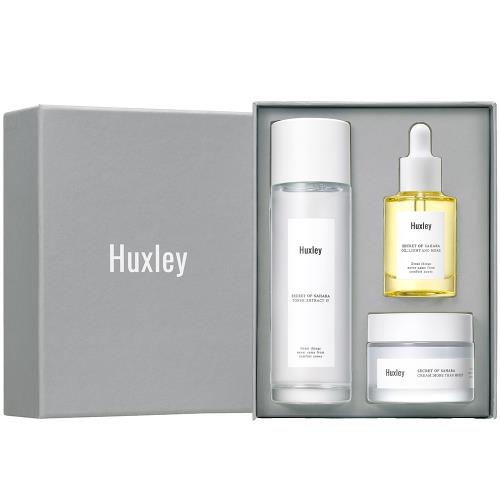 韓國Huxley 仙人掌深層保濕三重奏禮盒(護膚水+精華油+乳霜)
